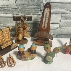 【貴重】昭和レトロ地方土産8個セット⑥非売品含む　伝統工芸品　木彫