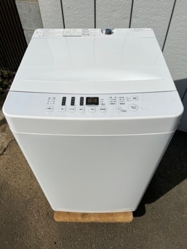 美品■2021年製 5.5kg 洗濯機 Hisense AT-WM5511-WH■ハイセンス TAGlabel by amadana 単身向け洗濯機 1人用