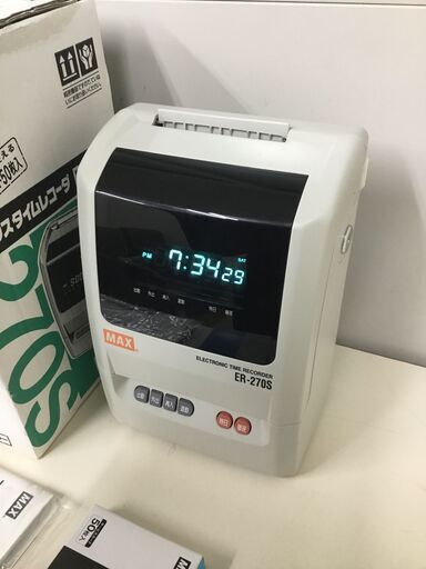 【稼働美品】タイムレコーダー「マックス」基本送料無料