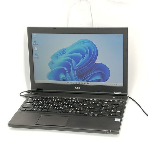 送料無料 高速SSD 15.6型 ノートパソコン NEC PC-VK23TXZFU 中古美品 第6世代 Core i5 8GB DVD 無線 Wi-Fi Bluetooth Windows11 Office
