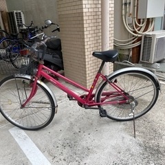 自転車　ピンク