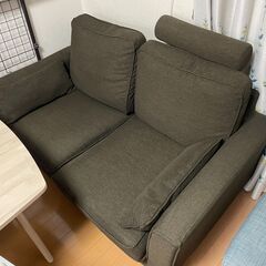 【GW特別値下げ】ゆったりソファー ヘッドレスト付き（2〜3人掛け）