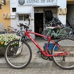 🆙🆙　ＭＴＢ自転車　２６インチ　3x7変速　赤　配達可能