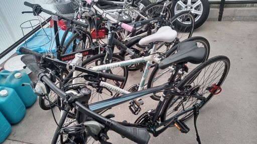 整備済み自転車6台あり