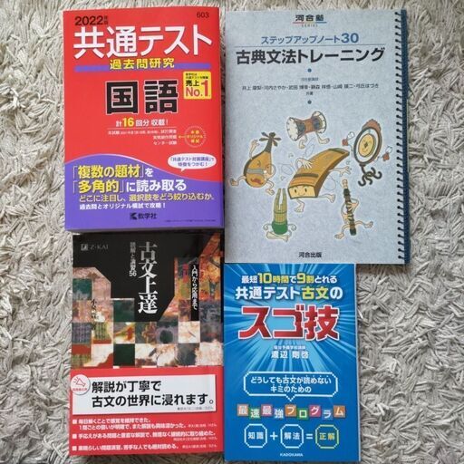 大学受験参考書 国語 センター古文・漢文早覚え速答法など