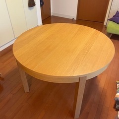【GW特価】IKEA 丸ダイニングテーブル 伸長式