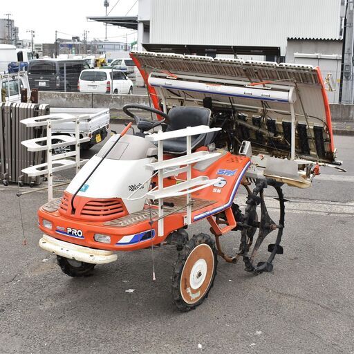 【11/1処分】≪zyt970ジ≫ エンジン始動OK Kubota/クボタ 田植え機 SPA6SM RAINBOW PRO/レインボープロ 動作時間約400h 現状品 50312-03