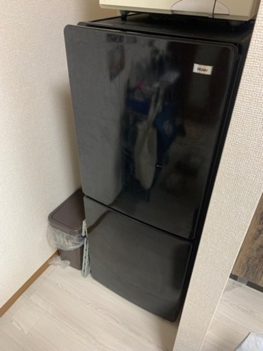冷蔵庫 148L 黒 ハイアール 秋田市 引取のみ 2020年製