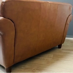 137. 定価25万円☆1.5人掛け☆ASPLUND アスプルンド HALO ハロ イギリス GIL SOFA ギルソファ 総本革 1.5P 英国☆ソファ☆ダイニング☆ダイニングチェア☆