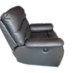 新札幌 ニトリ 電動リクライニングソファ ビリーバー3 レザー ブラック