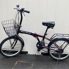 (売却済)ミムゴ 折り畳み自転車 6段変速 20インチ