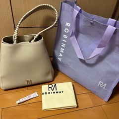 日本未発売 美品 ROBINMAY ホワイト ハンドバッグ