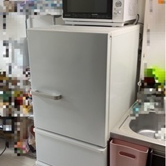 アクア 272L 3ドア冷蔵庫（白）【右開き】AQUA AQR-27H(W)