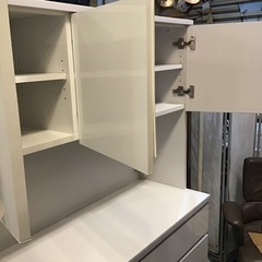 キッチンボード 食器棚 ホワイト 白 レンジボード カップボード