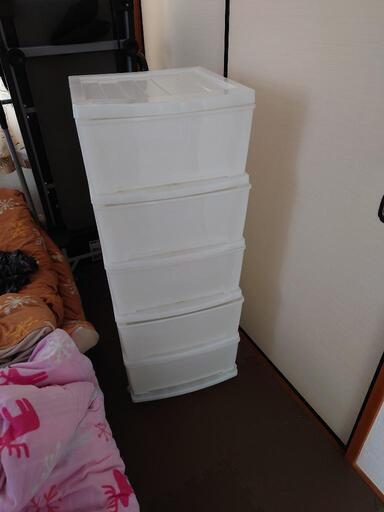 「購入者決定」収納ボックス5段キャスター付き