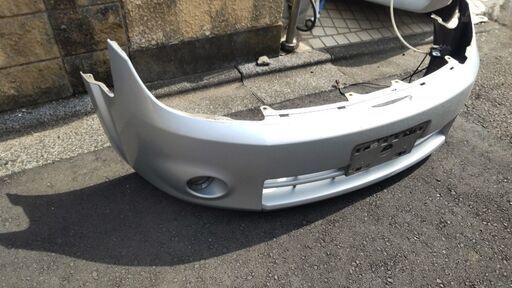 日産 B30 ラフェスタ 前期 フロントバンパー 電動格納式ネオンコントロール 昇降スイッチ付 コーナーポール フェンダーポール