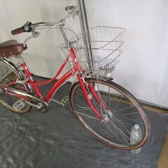 C728　限定特価　整備済み★ブリヂストン　ロココ　アカ★ 中古自転車 【27インチ 】 