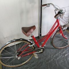 C728　限定特価　整備済み★ブリヂストン　ロココ　アカ★ 中古自転車 【27インチ 】 