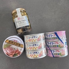 シーチキン/オリーブチーズなど缶詰