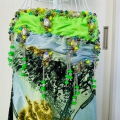 ⭐︎最終値下げ⭐︎【Hanan】ベリーダンス衣装　グリーン色