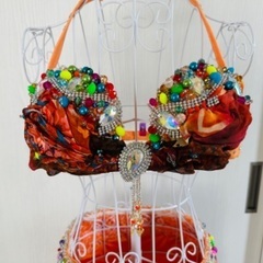 ⭐︎最終値下げ⭐︎【Hanan】ベリーダンス衣装　オレンジ色