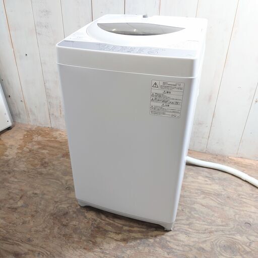 7/1終NH 2019年製 TOSHIBA 電気洗濯機 5.0kg AW-5G6 東芝 菊倉RH