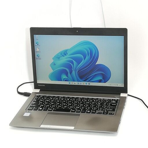 送料無料 高速SSD 13.3型 ノートパソコン 東芝 R63/J 中古良品 第7世代 Core i5 8GB 無線 Bluetooth Webカメラ Windows11 Office