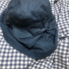レディース 紺色帽子