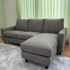 ニトリ 3人用 布張り ソファー