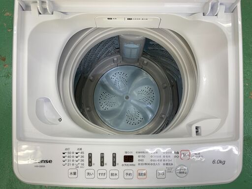ハイセンス洗濯機2022年製6kg