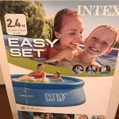 Intex easy set プールとカバー