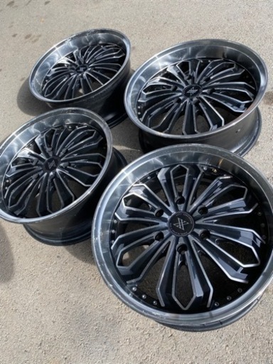 18インチ ハイエース アクト ゼロ ブレイク X 深リム アルミホイール  