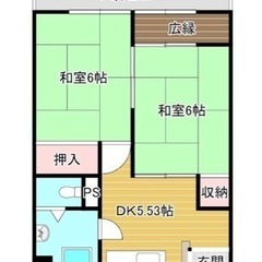 2DK❗️初期費用無料❗️地域最安値❗️セブン斜め前❗️ス…