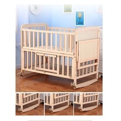 【美品】ベビーベッド(子供用品 ベビー用品 家具) 新品‼️ベビーベッド