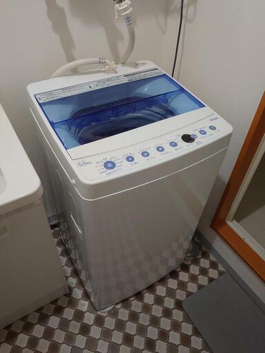 【状態良好・引取急募】Haier ハイアール　全自動洗濯機 JW-C55CK 2019年製 5.5kg