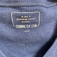 COMME CA ISM 半袖Tシャツ　カットソー　ワッフル生地　夏服