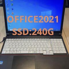 Office2021付【動作早】富士通ノートパソコン