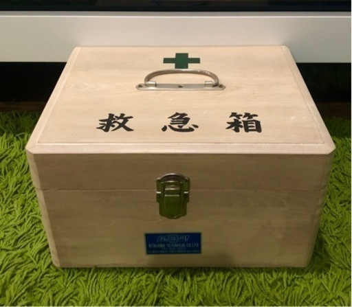美品アンティーク木製救急箱♪