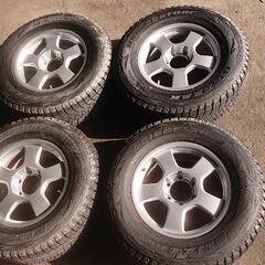 【値下げ】 ランクル等に 美品 4本セット スタッドレス タイヤホイール