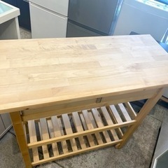 IKEA イケア FÖRHÖJA フォルホイア キッチンワゴン 木製 中古 キッチン