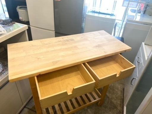 IKEA イケア FÖRHÖJA フォルホイア キッチンワゴン 木製 中古 キッチンカウンター
