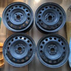 トヨタ純正　スチールホイール＆カバー　美品