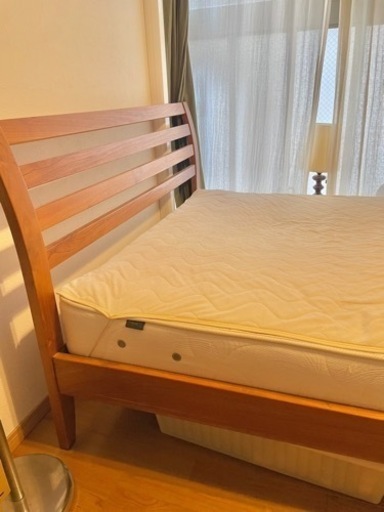 SCANTEAK セミダブルベッドフレーム 希少】スキャンティーク シングル