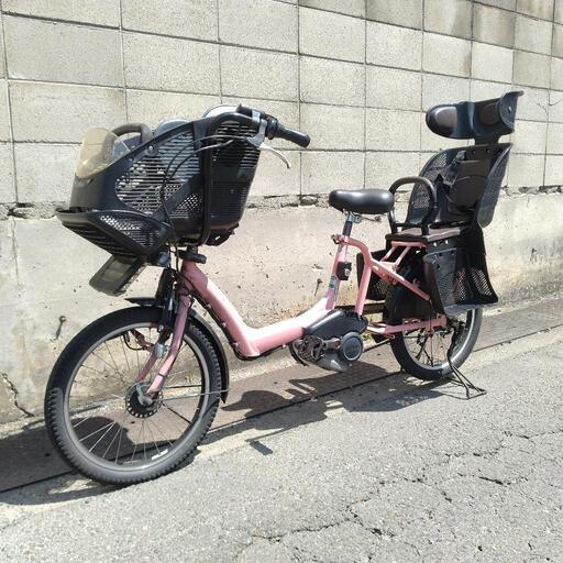 R5056 電動アシスト自転車 2014年 ヤマハ PAS Kiss Mini 充電器 バッテリー 鍵1本付 子供乗せ付電動自転車