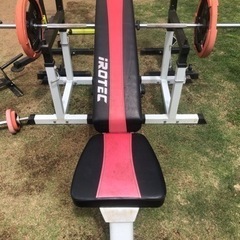 ベンチプレス、懸垂台、wシャフト