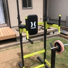 ベンチプレス、懸垂台、wシャフト