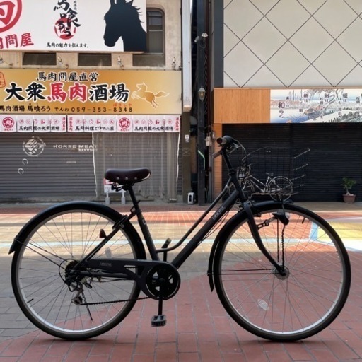 【オススメ❗️早い者勝ち】 シティーサイクル 27インチ 6段変速 オートライト 他にも中古自転車出してます