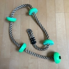 クライミングロープ　ぶら下がりロープ　取り付け用ロープとセットで