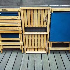 テントファクトリー ウッドラインラウンジャー2脚グランドラック3