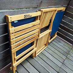 テントファクトリー ウッドラインラウンジャー2脚グランドラック3